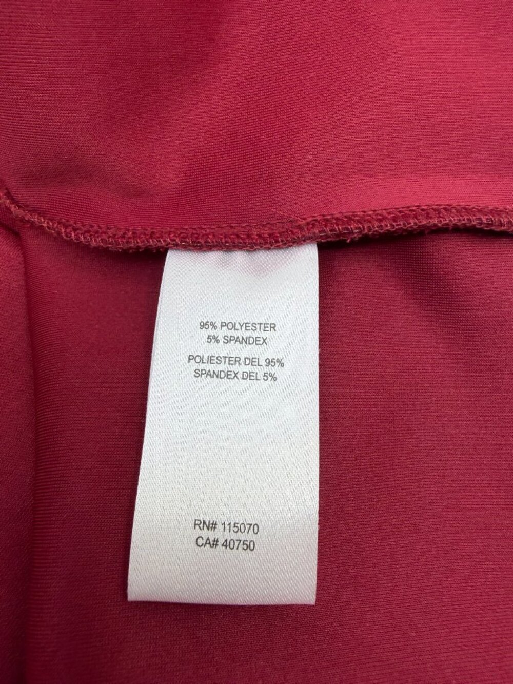 Nina Leonard Floral Sheath Dress M Burgundy Gold Metallic V Neck Stretch NWT - Picture 9 of 10